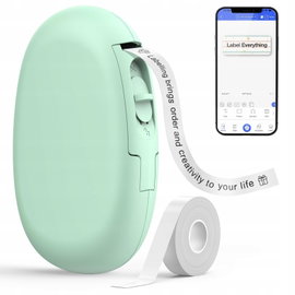 SUPVAN E10 mini drukarka etykiet Bluetooth termiczna zielona + 1 rolka