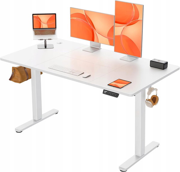 BIURKO ELEKTRYCZNE REGULOWANE 140x70 BIURKO STANDING DESK Z PAMIĘCIĄ