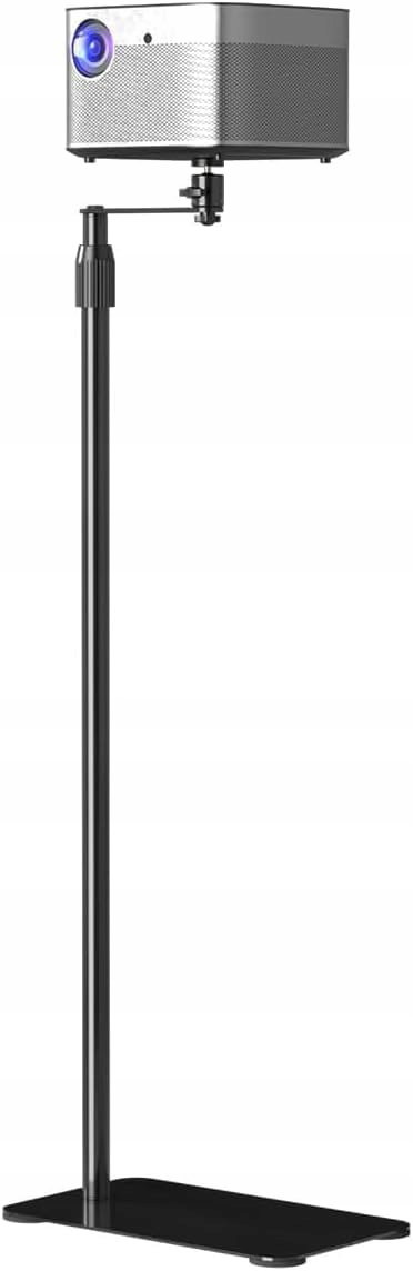 Uchwyt projektora podłogowy 360° regulowany 101-138 cm metal czarny