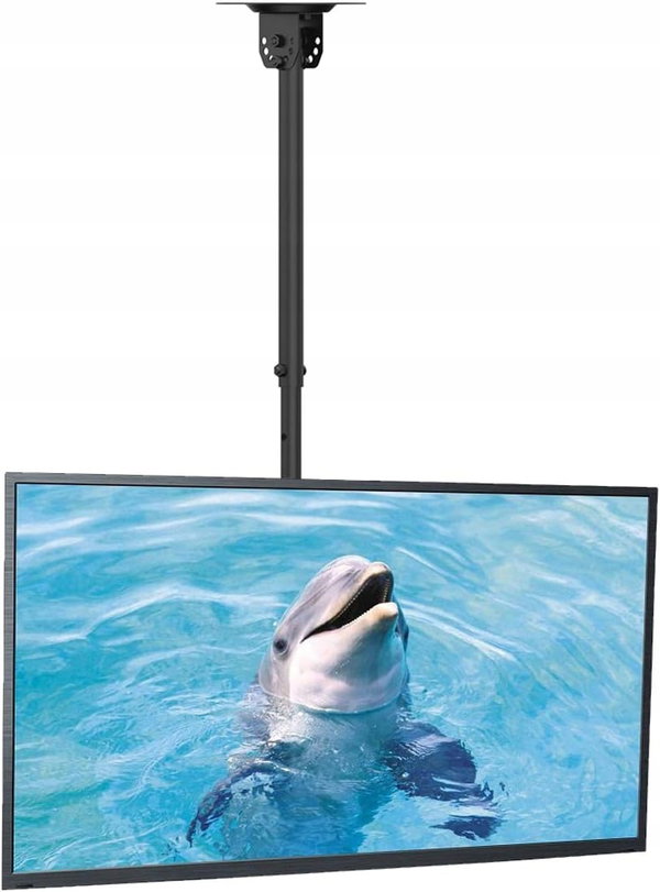 UCHWYT SUFITOWY DO TELEWIZORA 65 CALI 35KG OBROTOWY REGULOWANY WYSOKOŚCI