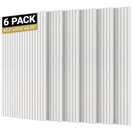 PANELE AKUSTYCZNE SAMOPRZYLEPNE 120x60CM DO STUDIO NAGRAŃ BIAŁE