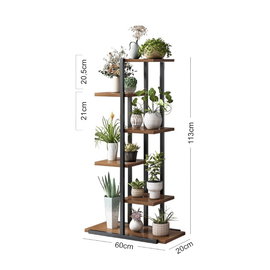 KWIETNIK STOJAK NA ROŚLINY KWIATY METALOWY REGAŁ LOFT