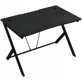 Biurko stolik gamingowe komputerowe loft nowoczesne czarne carbon 100 cm