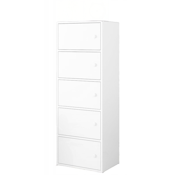 Nowoczesna pojemna komoda szafka duża biała skandynawski loft retro