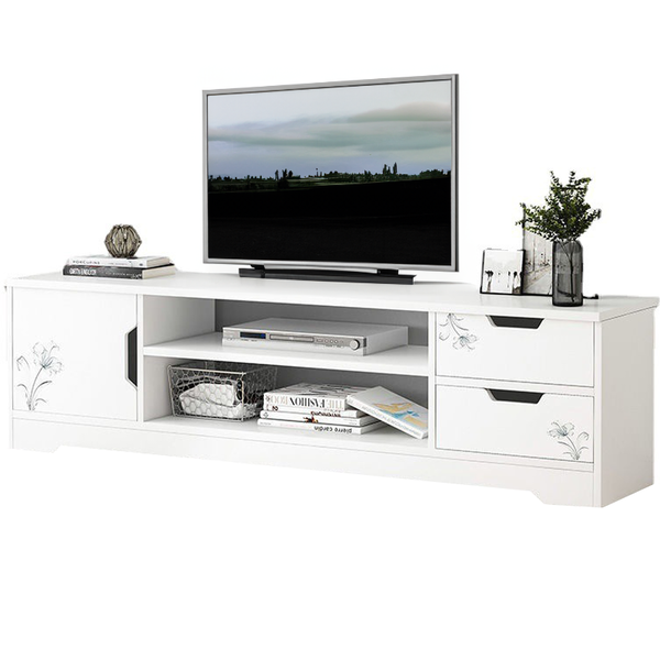STOLIK SZAFKA RTV POD TELEWIZOR KOMODA BIAŁA TV STOJĄCA NOWOCZESNY 120 CM