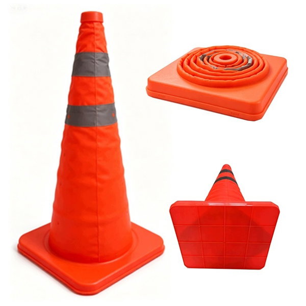 Pachołek drogowy składany słupek ostrzegawczy odblaskowy parkingowy 45 cm