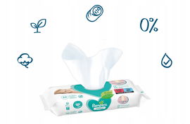 Pampers Sensitive Chusteczki Nawilżane 1 X 52 Szt.