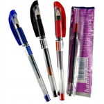 Długopis żelowy Handy Intense Grip, 3 szt., mix kolorów, z gumowym uchwytem