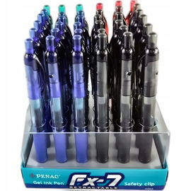 Długopis Żelowy Zestaw 36 szt. Czarny, Niebieski, Czerwony, Zielony