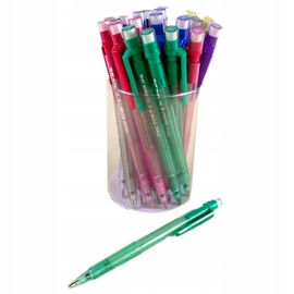 Ołówek automatyczny z plastikowym uchwytem, 25 szt., z gumką.