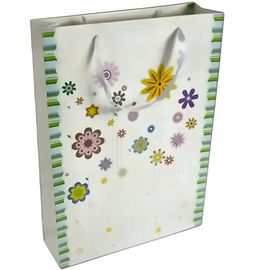 Ekskluzywna Torebka z Wstążką XL 46x33 cm, Papier Gruby 210g