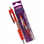 Długopis żelowy Handy Intense Grip, 1 szt., czerwony, automatyczny.