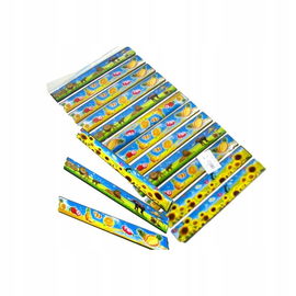 Linijka laserowa plastikowa, 20 cm, mix kolorów i wzorów.