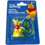 Świeczka urodzinowa cyfra Disney „9”, Kubuś Puchatek, 5 cm.