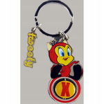 Brelok do kluczy metalowy z literkami „X, H”, 5 cm, Tweety.