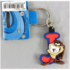 Brelok gumowy z literką „J”, 4,5 cm, Taz.