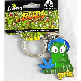 Brelok do kluczy metalowy, Cannabis Girls, 5 cm.