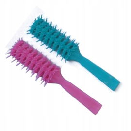 Szczotka do włosów plastikowa rączka prosta 19cm