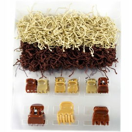 Zestaw Ozdób do Włosów 11 Elementów - Gumki i Klamerki