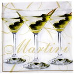 Serwetki trójwarstwowe, 33x33 cm, wzór „Martini”, 20 szt.