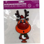 Naklejki żelowe Renifier 20x20 cm - dekoracje okienne na święta