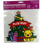 Naklejki żelowe Choinka 20x20 cm - dekoracje okienne na święta
