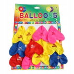 Balony w kształcie serca, 12 szt., 30 cm, mix kolorów.
