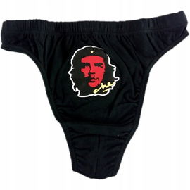 Męskie slipy, roz. L, z nadrukiem Marihuana.