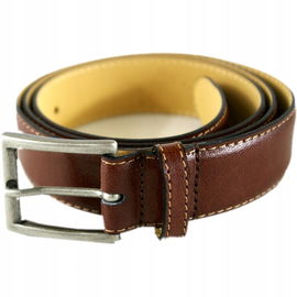 Pasek męski do spodni Gurris, 3x85 cm, brązowy.