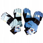 Rękawiczki damskie narciarskie/snowboardowe, S/M, kolory: niebieski, czarny