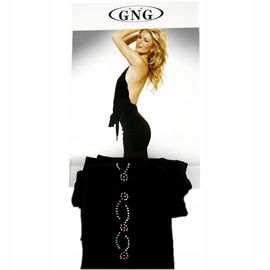 Damskie legginsy, roz. XXXXL, czarne, z cekinami.