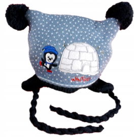 Czapka dziecięca chłopięca z dzianiny, jesienno-zimowa,mix wzorów i kolorów