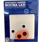 Lampka nocna LED Świnka dziecięca 8x8cm z czujnikiem zmierzchu Super Jakość