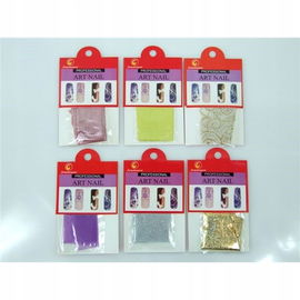 Naklejki na paznokcie - ozdoby w kształcie siatki, mix wzorów i kolorów.