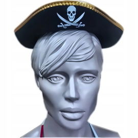 Czapka Pirata 51 cm - kapelusz na Halloween