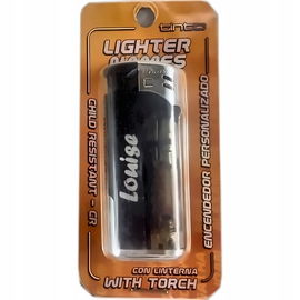 Zapalniczka z latarką 6x2.5cm mix kolorów i imion