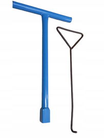 Klucz do Zasuw Wodociągowych 60 cm + Hak do Włazów - Super Zestaw