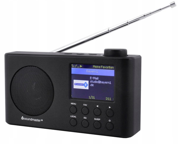 Akumulatorowe Internetowe Mini Radio CYFROWE Soundmaster IR6500SW DAB+ RDS