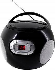 BoomBox Radio Odtwarzacz CD FM AUX Soundmaster SCD2120SW Czarny AUDIOBOOK