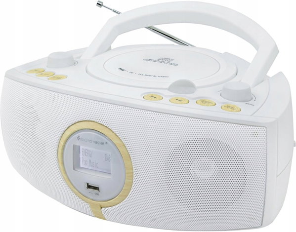 BoomBox Radio Cyfrowe CD MP3 DAB+ FM USB Soundmaster SCD1500WE RDS Stereo
