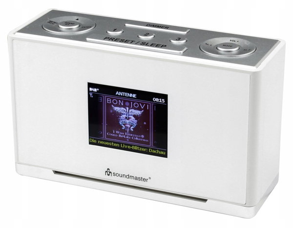 Radio CYFROWE Soundmaster UR240WE FM DAB+ Podwójny Budzik Radiobudzik RDS