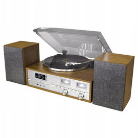 Wieża Stereo Soundmaster PL880 Gramofon Nagrywanie Radio Cyfrowe USB CD MP3