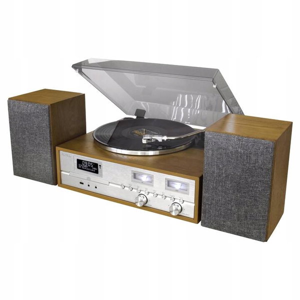 Wieża Stereo Soundmaster PL880 Gramofon Nagrywanie Radio Cyfrowe USB CD MP3