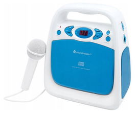 Radio Odtwarzacz CD MP3 FM BoomBox Soundmaster KCD50BL dla Dzieci MIKROFON